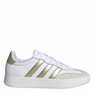 Men's adidas Men's Barreda Low-Top Trainers in Ftwr White/Gold