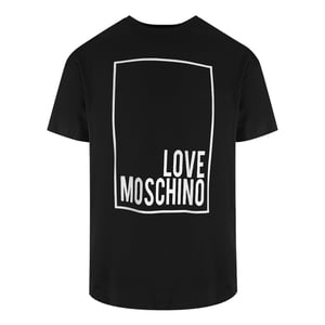 Love Moschino Box Logo Black T-shirt