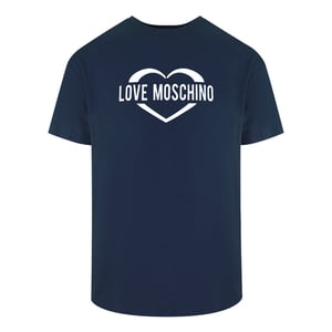 Love Moschino Love Logo Navy Blue T-shirt