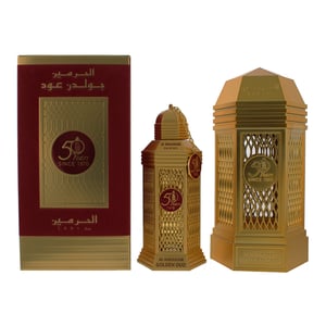 Al Haramain 50 Years Golden Oud Eau de Parfum 100ml Spray Unisex