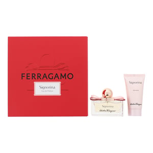 Salvatore Ferragamo Signorina Eau De Parfum 50ml + Body Lotion 50ml Gift Set for Her