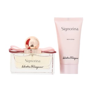 Salvatore Ferragamo Signorina Eau De Parfum 50ml + Body Lotion 50ml Gift Set for Her