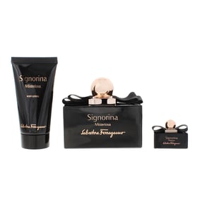 Salvatore Ferragamo Signorina Misteriosa EDP 100ml, 5ml Mini + Body Lotion 50ml Gift Set for Her
