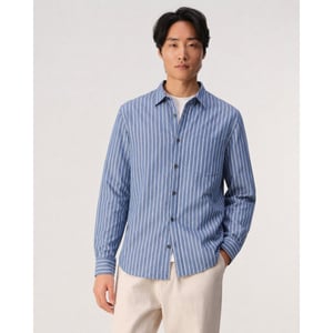 J.C. Rags Casual overhemd sky captain streep