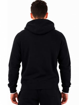 Nike Air Fleece Full Zip Heritage Hoodie in Black