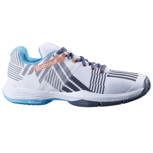 Women's Babolat Sensa Padel Trainers in White/Sunset