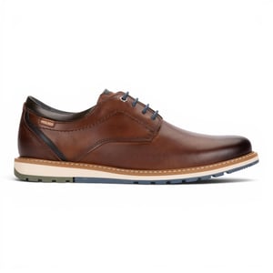 Pikolinos Men's Brown Leather Lace-Up Smart Shoes - Berna