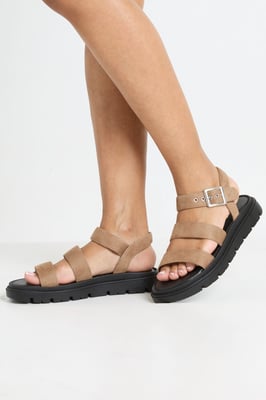Triple Strap Flatform Sandals