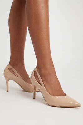 Wide Fit Cut Out Court Heels
