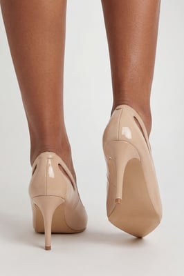 Wide Fit Cut Out Court Heels