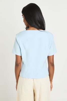 Double Breasted Short Sleeve Blazer