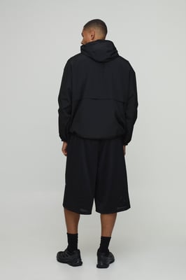 Oversized Boxy Hooded Toggle Cagoule