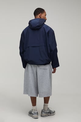 Oversized Boxy Hooded Toggle Cagoule
