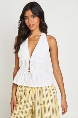 Tie Front Halter Top