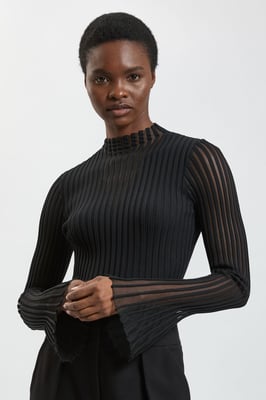 Viscose Blend Filament Knitted Top