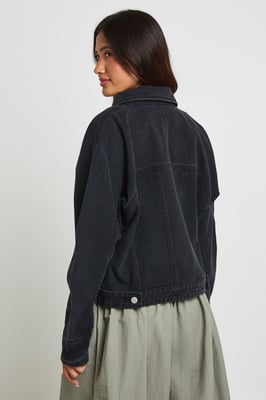 Barrel Sleeve Denim Jacket