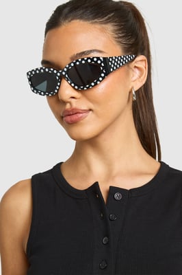 Polka Dot Retro Sunglasses