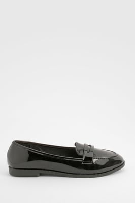 Wide Fit Patent Loafers