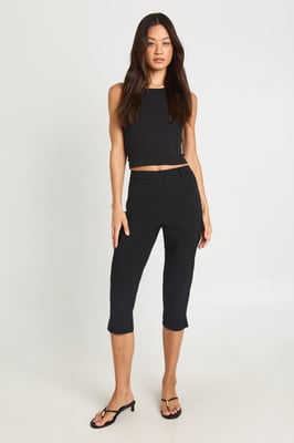 Tall Bengaline Split Hem Capri