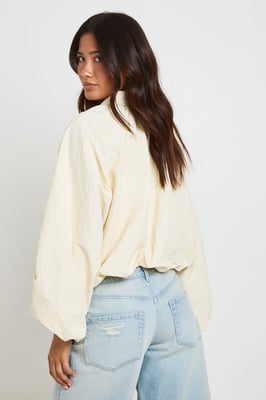 Nylon Collared Zip Through Track Top