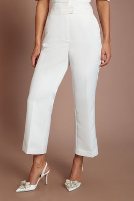 Hen Matte Satin Tailored Trouser