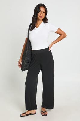 Petite Modal Straight Leg Trouser