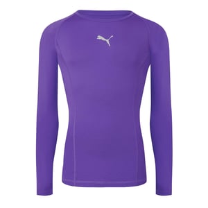 Men's Puma Liga Baselayer Tee Ls T-Shirt in Prism Violet