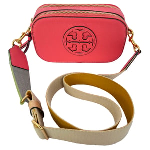 Tory Burch Mini Miller Crossbody Bag in Red Leather