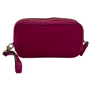 Anya Hindmarch Zipped Camera Pouch Bag in Pink Nylon
