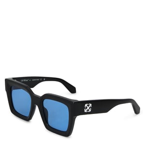 Accessories Off White Square Sunglasses in Black - Blue