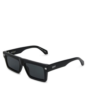 Accessories Off White Chandler 53 Rectangle Sunglasses in Black Dark Grey
