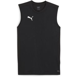 Men's Puma Teamfinal Training Short Sleeve Performance T-Shirt in Puma Black