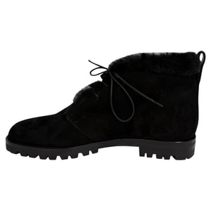 Manolo Blahnik Mircus Ankelboots i Svart Mocka
