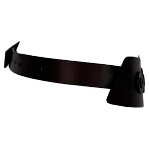 Saint Laurent Paris Shield Belt in Brown Leather
