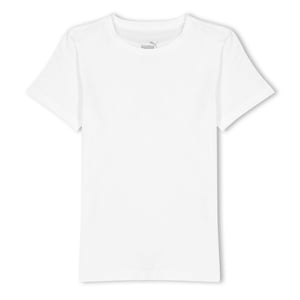 Boys Puma Ts Blank Tee Jr T-Shirt Unisex Kids in Puma White