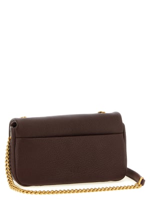 PINKO Bruin Lamsleer Schoudertas