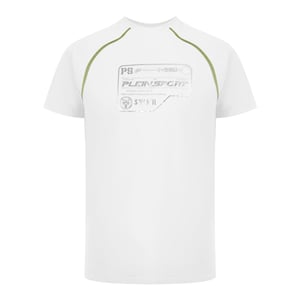 Prestatie Korte Mouwen Logo T-shirt in Wit