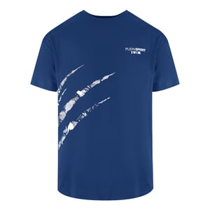 Short Sleeve Scratch Logo T-shirt in Dark Blue