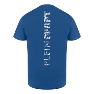 Short Sleeve Scratch Logo T-shirt in Dark Blue