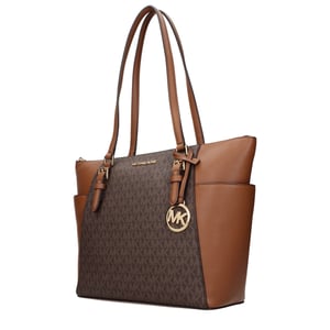 Michael Kors Bruine Leren Schoudertas