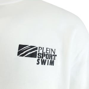 Klassieke T-shirt met Korte Mouwen en Logo in Wit