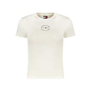 Tommy Hilfiger Bianco Katoenen Dames T-Shirt