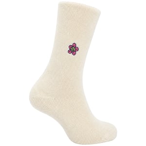 Happy Socks 1-Pack Beige Fluffy Flower