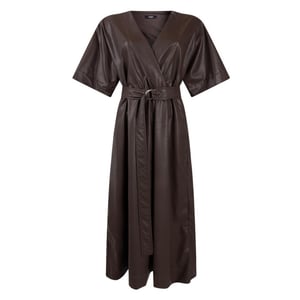 Jansen Amsterdam Linn lpu510 jurk dark brown
