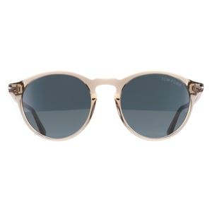 Tom Ford Round Mens Shiny Beige Blue Aurele FT0904