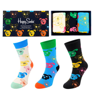 Happy Socks 3-Pack Multicolour Mixed Dog Gift Set
