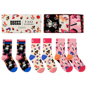 Happy Socks 3-Pack Multicolour Unicorn Gift Set