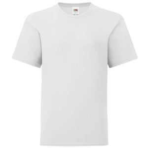 Fruit Of The Loom Childrens/Kids Iconic T-Shirt (White)