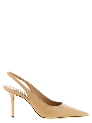 Jimmy Choo Beige Leren Hakken