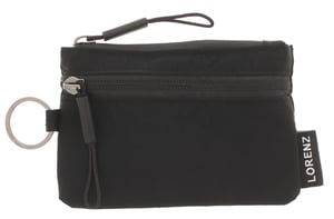 Small Compact Nylon Purse Hattie Zip Fastening black